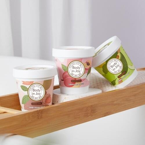 Body Scrub Japanese Silk Protein Hydrating Exfoliating Scrub for Nourishing Essential Body Care Anti-aging Whitening Body Scrub