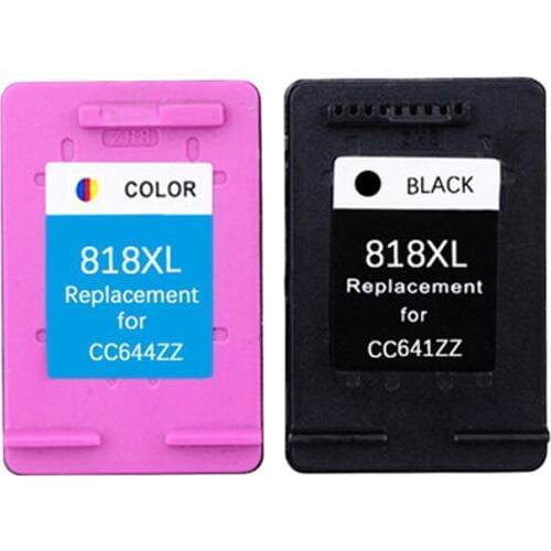 LuoCai Compatible ink cartridges For HP 818 XL Deskjet D1668 D2568 D2668 F2418 F2488 F4238 Photosmart C4688 C4788 printers 818XL