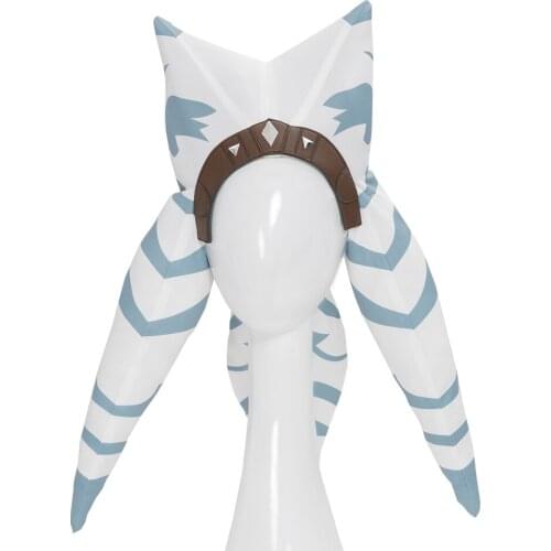 Adult Superhero Star Ahsoka Hat Cosplay Costume Halloween Masquerade Head Decoration Accessories