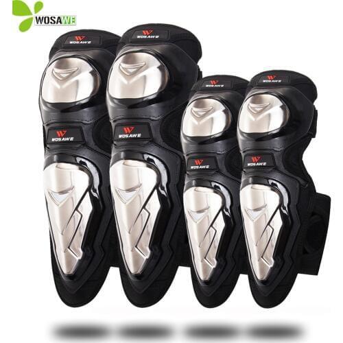 WOSAWE Protective MTB Knee Pads Ski Skateboard Elbow Support Sets Motorcycle Hockey Roller Off-Road Bike Sports Body Protector
