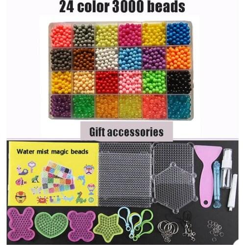 2020 DIY Water Mist Magic Beads Toys For Children Animal Molds Hand Making Puzzle Kids Educational Toys Spell Replenish Beans