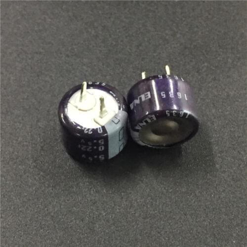 2pcs/10pcs 0.22F 5.5V ELNA DHL Series 13.5x9.5mm 5.5V0.22F Super Farad Capacitor