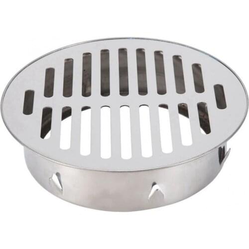 304 Stainless steel balcony roof round large displacement anti-blocking floor drain outdoor Plane Insertion Floor Drain