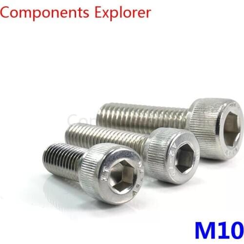 304# Stainless steel core head bolts M10*16/20/25/30mm,50pcs/lot