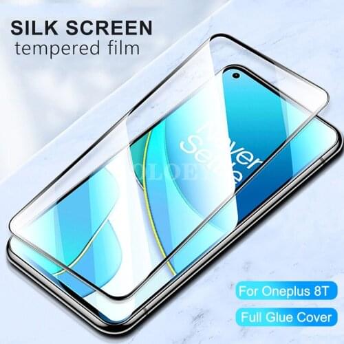 9D Coverage Protective Glass for Oneplus 8T 7 7T 6T 5T 3T 8 5 6 3 7 t Full Glue ScreenProtector Film Nord 10 N100 N 10 100 5G HD