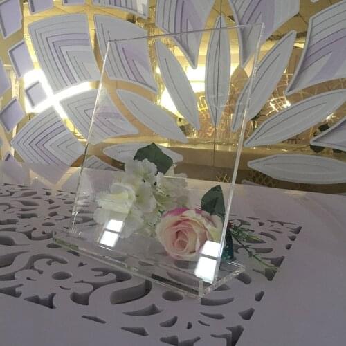 A4 A5 A6 High Quality Transparent Acrylic Ad Frame Table Holder Stand Double Side Display Stand