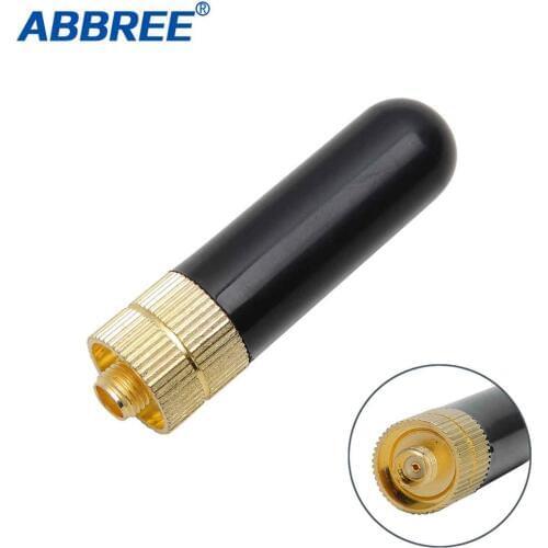 Abbree AR-805S UHF+VHF Dual Band Antenna SMA-Female for Baofeng UV-5R UV-82 BF-888S UV-9R Plus Ham 2 Way Radio Walkie Talkie