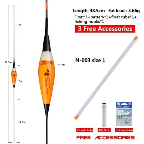 2021 Hot Sale New Popular Fishing Floats Electric Luminous Floats 1-3# Light Battery Flotador Pesca Bobber Fishing Tools Tackles