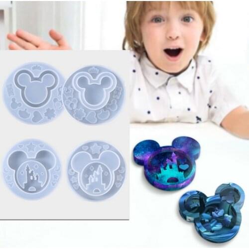 DIY Epoxy Resin Kettle Castle Mouse Decor Shaker Silicone Mold Charms Handmade Jewelry Fillings Pendant Mould Accessory Craft