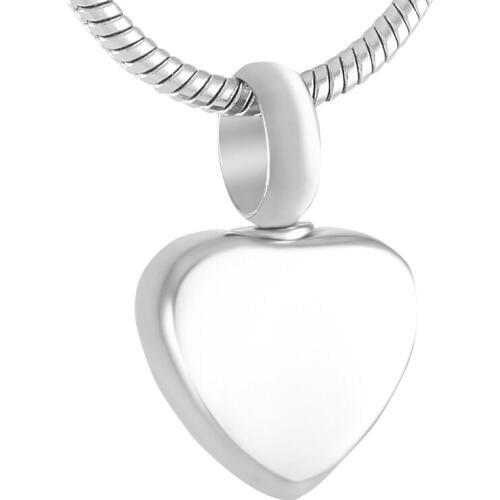 IJD9412 Small Heart Urn Charm 50pcs/lot Silver Color Stainless Steel High Polish Memorial Ashes Keepsake Urn Heart Charm