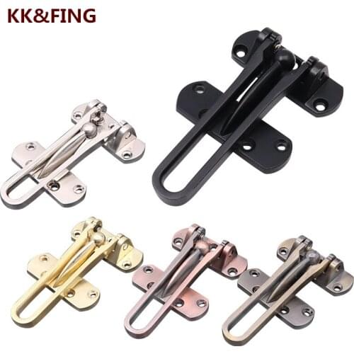 KK&FING Large Thick Buckle Anti-theft Chain Hotel Interior Door Safety Lock Wooden Door Latch Door Buckle Furniture Hardware