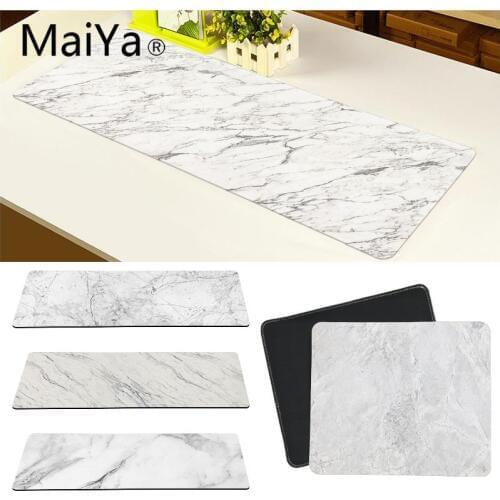 Maiya Top Quality golden white marble Keyboards Mat Rubber Gaming mousepad Desk Mat Free Shipping Large Mouse Pad Keyboards Mat