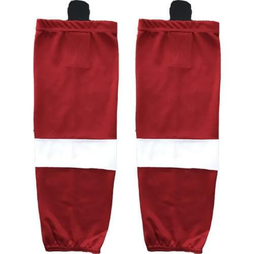 Cool hockey 100% Polyester Ice Hockey sport Socks Cheap Shin Guards For Team XW013 high quality men women