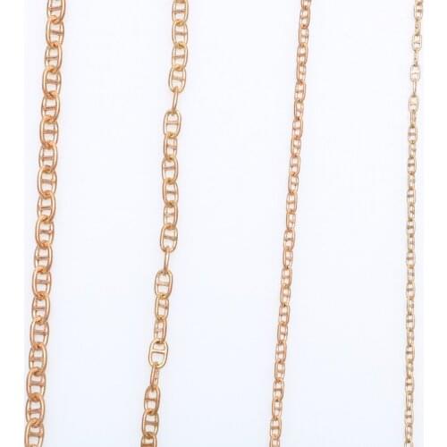 1PC RC Simulation Boat Model Parts Length 900mm/1.2m Copper Railing Chain Marine Use Anchor Chains 16-200 Ratio Mini Link