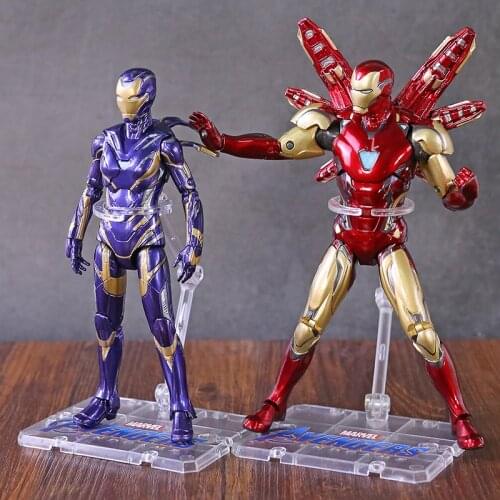 Avengers Figma Iron Man MK85 PVC Action Figure Toys Ironman Mark 85 Pepper Potts dolls Collection Model Toy kid gift