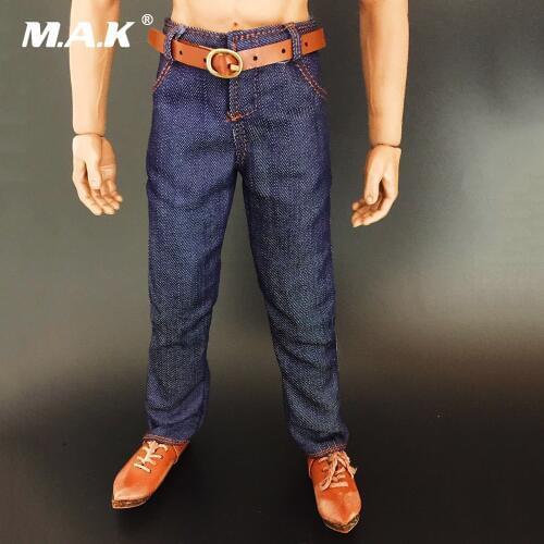 1/6 Scale Male Jeans Clothing Fashion Pants Trousers Figure for 12" Phicen Action Figure Body Accessory