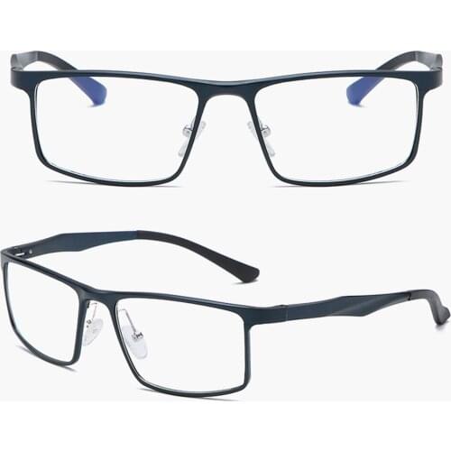 Men Fashion Sports Business Ultralight Al Mg Alloy Frame Custom Made Myopia Glasses -1 to -6 and Reading Glasses +1 to +4