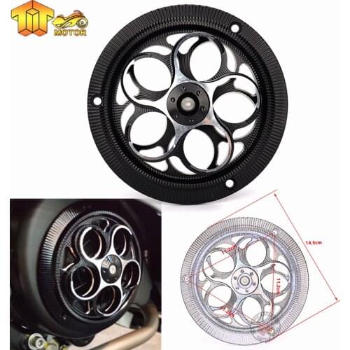 New CNC Motorcycle Rotating Style Modified Cooling Fan Cover Suit For Vespa Sprint Primavera 150 Spring Protective Decorative