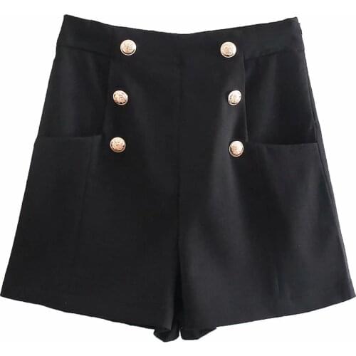 ZA New Spring Autumn Women Shorts Simple Style Sexy Short Pants Hight Waist Shorts Black Casual OL Pants XITIMEAO