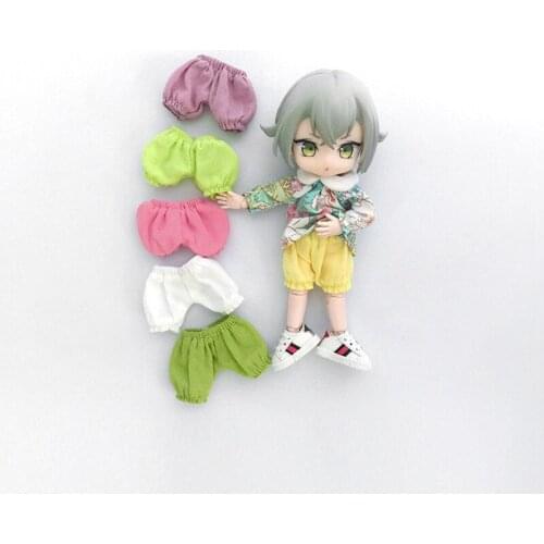 6 Styles Ob11 Doll Clothes Solid Color Shorts Cute Pumpkin Pants 16cm BJD Doll Clothes GSC YMY P9 1/12 Doll House Universal