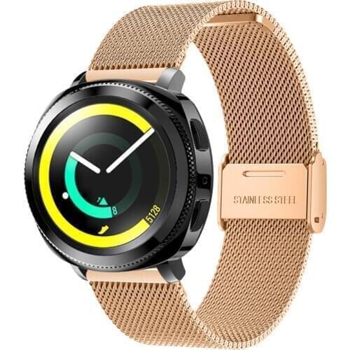 Watchband 22mm For Samsung Galaxy Watch 46mm Milanese Loop strap Women Men 20mm Stainless Steel Link Bracelet wrist watchbands