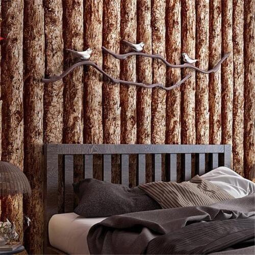 Wellyu Retro nostalgic 3d simulation wooden board wallpaper Chinese restaurant hot pot background wood grain wallpaper