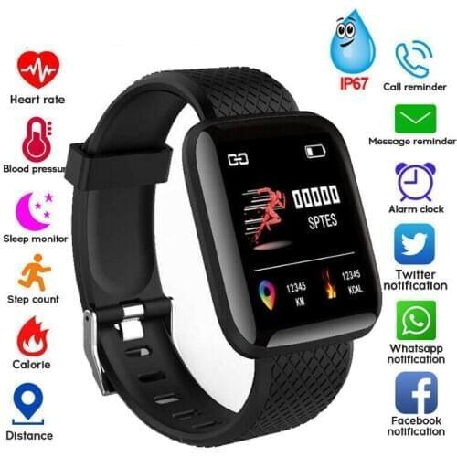 Bluetooth Smart Watch Heart Rate Blood Pressure Smart Wristband Sports Watches IP67 Waterproof Fitness Tracker Bracelet For IOS