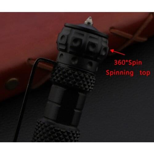 High quality Self Defense ballpoint pen 360° Spinning Gyro Pen Stinger tungsten steel Tactical Stationery Office school supplies