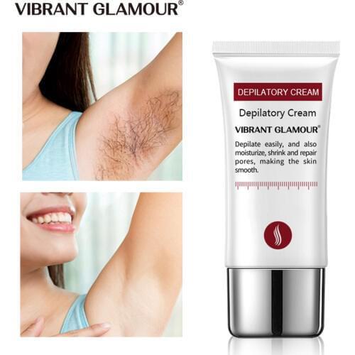 VIBRANT GLAMOUR Hair Removal Cream Armpit Legs Arms Body Hair Removal Painless Depilatory Cream Repair Nourishing Natural Cream
