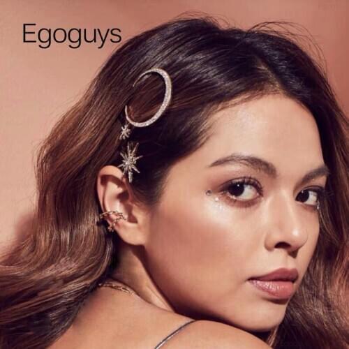 Moon Star Snowflake Hairpins Crystal Rhinestones Hair Clips Women Fashion Styling Tools Girls Hairgrip Diamond Hair Accessories