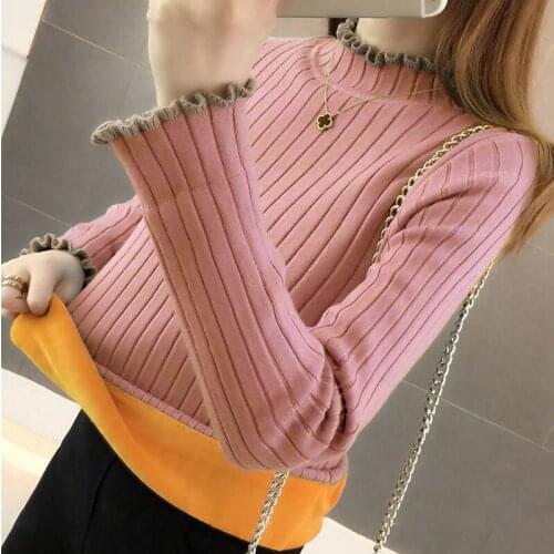 Woman Sweaters Chandails Sweater Women Winter Turtleneck Pullover Slim Fit Inner Wear Women