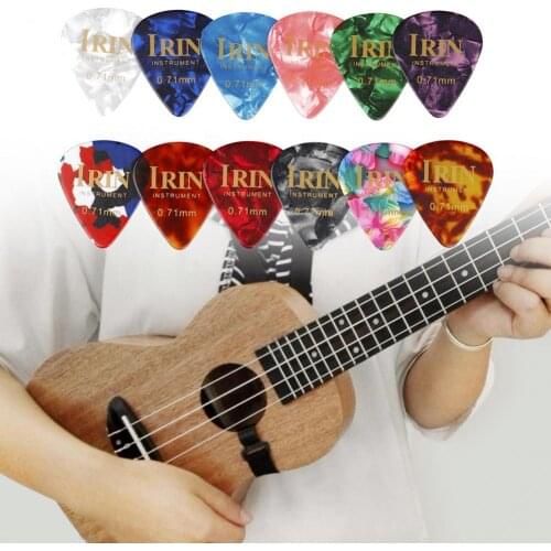100Pcs 0.71mm Ukulele Finger Picks Shrapnel Wear-resistant Basses Folk Electric Guitar Picks Musical Instrument Accessories