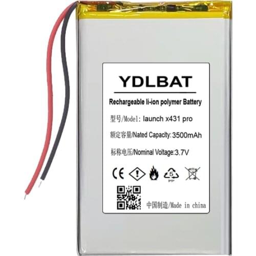 Battery for launch x431 pro Auto Diagnostic Tool Bateria 3.7V 3500mAh Li-Po Lithium Polymer