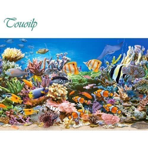 Diamond Embroidery,aquarium,5D,Full,Diamond Painting,DIY,Needlework,Full Square Rhinestone,Mosaic,3d,Cross Stitch,Art,home decor