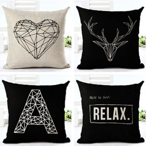 Car Accessories 45*45CM Pillow Case Cushion Cover Sofa Car Cojines Fabric Pillow Covers Home Decor Home Textile