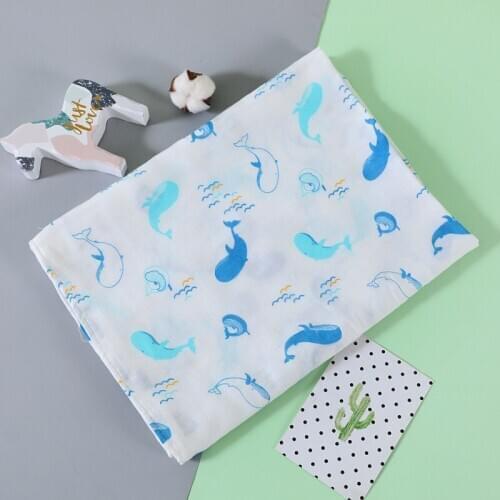 Bamboo Cotton Baby Blanket Swaddle Bath Towel Newborn Swaddling Infant Swaddle Wraps Bedding Blanket 110*140cm