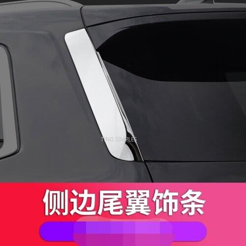Door Window Sequins / Rearview Mirror Strip ABS Chrome / Carbon Fiber Look Cover Trim For Cadillac XT6 2020 2021 accessories