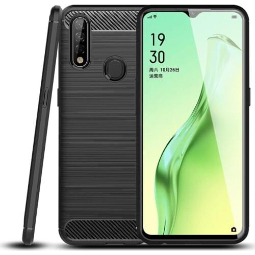 A8 Carbon Fiber Case For OPPO A8 Cover TPU Drawing Material Phone Case For A8 Full Protective Fundas