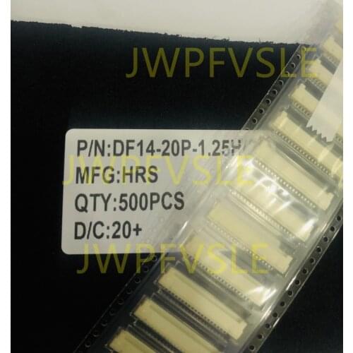 DF14-20P-1.25H Connector Header Surface Mount, Right Angle 20 position 0.049" (1.25mm)