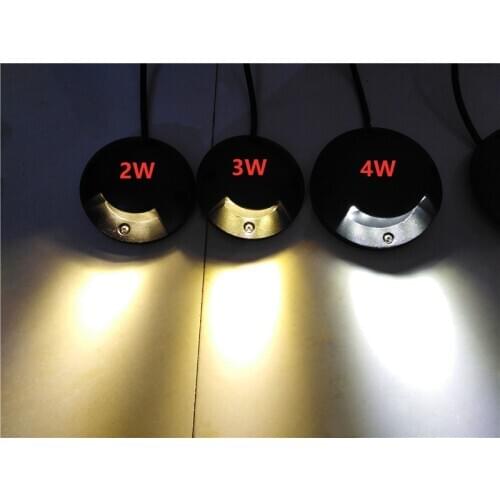 AC85-265V DC12V LED Ground Light 2W 3W 4W LED Floor Stair Steps Road Buried Yard Spotlight Landscape Outdoor Lighting