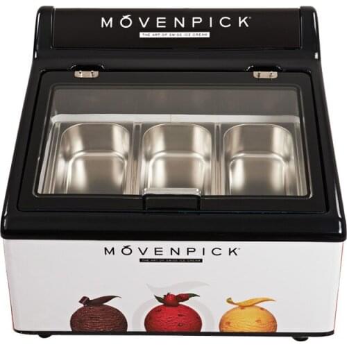 Commercial ice cream dessert freezer Desktop ice cream frozen float custom display cabinet freezer