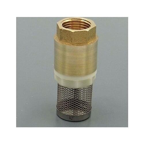 Brass Check Valve with Strainer Filter 1/2" DN15 BSP Female Thread