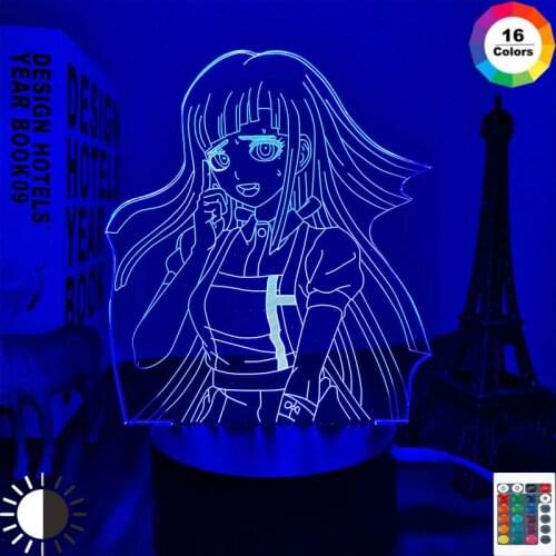 Manga Danganronpa Mikan Led Lamp for Child Bedroom Decor Night Light Birthday Gift Room Desk Anime 3d Light Danganronpa