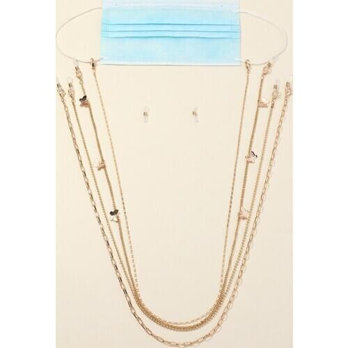 Fashion Glasses Chain for Women Metal Face Mask Chains Straps Cords Chic Eyeglasses Holder Neck Sunglasses Lanyards Accessories