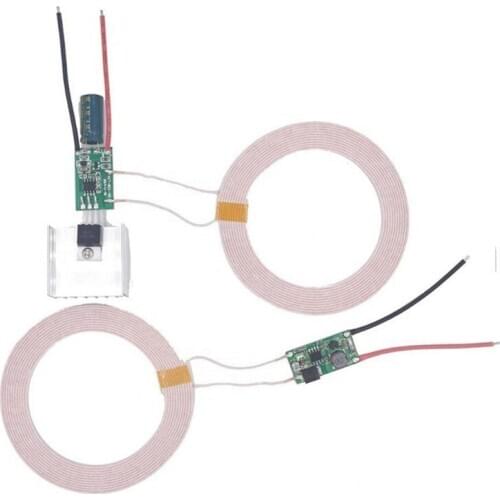 Taidacent 24V Input 5V 500mA Output Wireless Power Transfer Module 50mm Long distance Wireless Charger