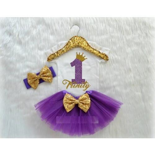 Custom CROWN with Custom Name girl birthday party Newborn infant bodysuit bloomer romper Outfit Sets baby shower party favors