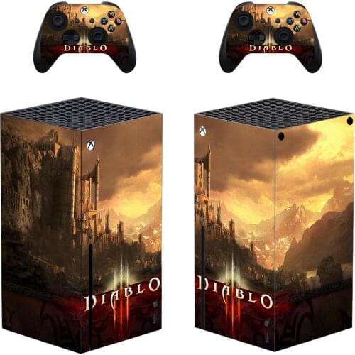 Diablo Style Xbox Series X Skin Sticker for Console & 2 Controllers Decal Vinyl Protective Skins Style 1