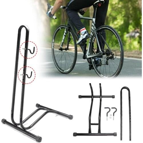 L-type Heavy Duty Bike Floor Stand Rack Bicycle Racks Road Bike Tree Repair Parking Rack Bicycle Coated Steel Display Floor Rack