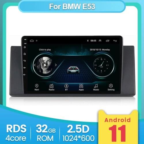 Support Steering wheel controls Carplay Autoradio For BMW E39 E53 M5 1995-2003 Car Multimedia GPS Navigation Player 2GB 32GB