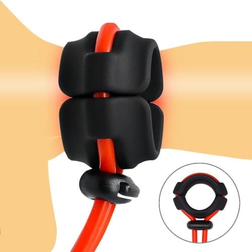 Adjustable Reusable Penis Ring Rope Sex Toys for Adults Men Silicone Ejaculation Delay Cock Scrotum Ring Male Lasting Cockring